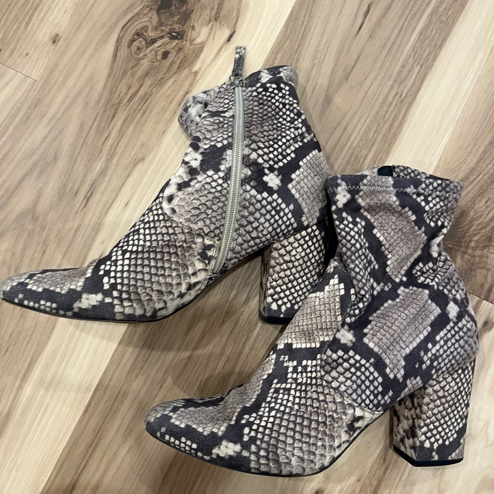 Steve Madden Python Print Ankle Booties - image 3